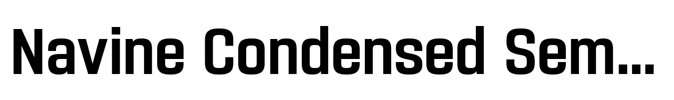 Navine Condensed Semi Bold